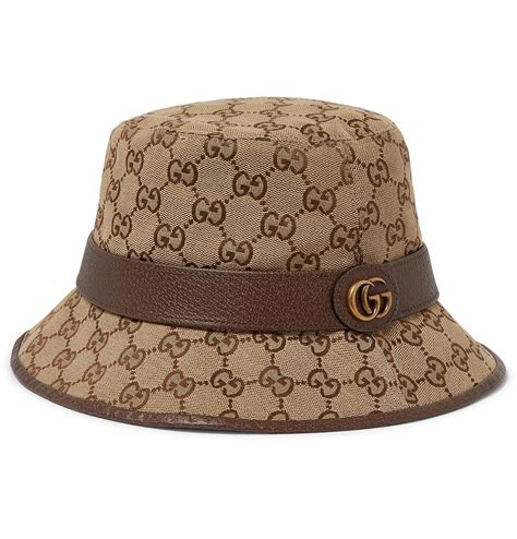 buckethead gucci|Gucci canvas bucket hat.